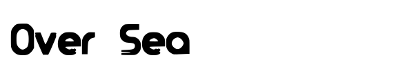 Over Sea font preview